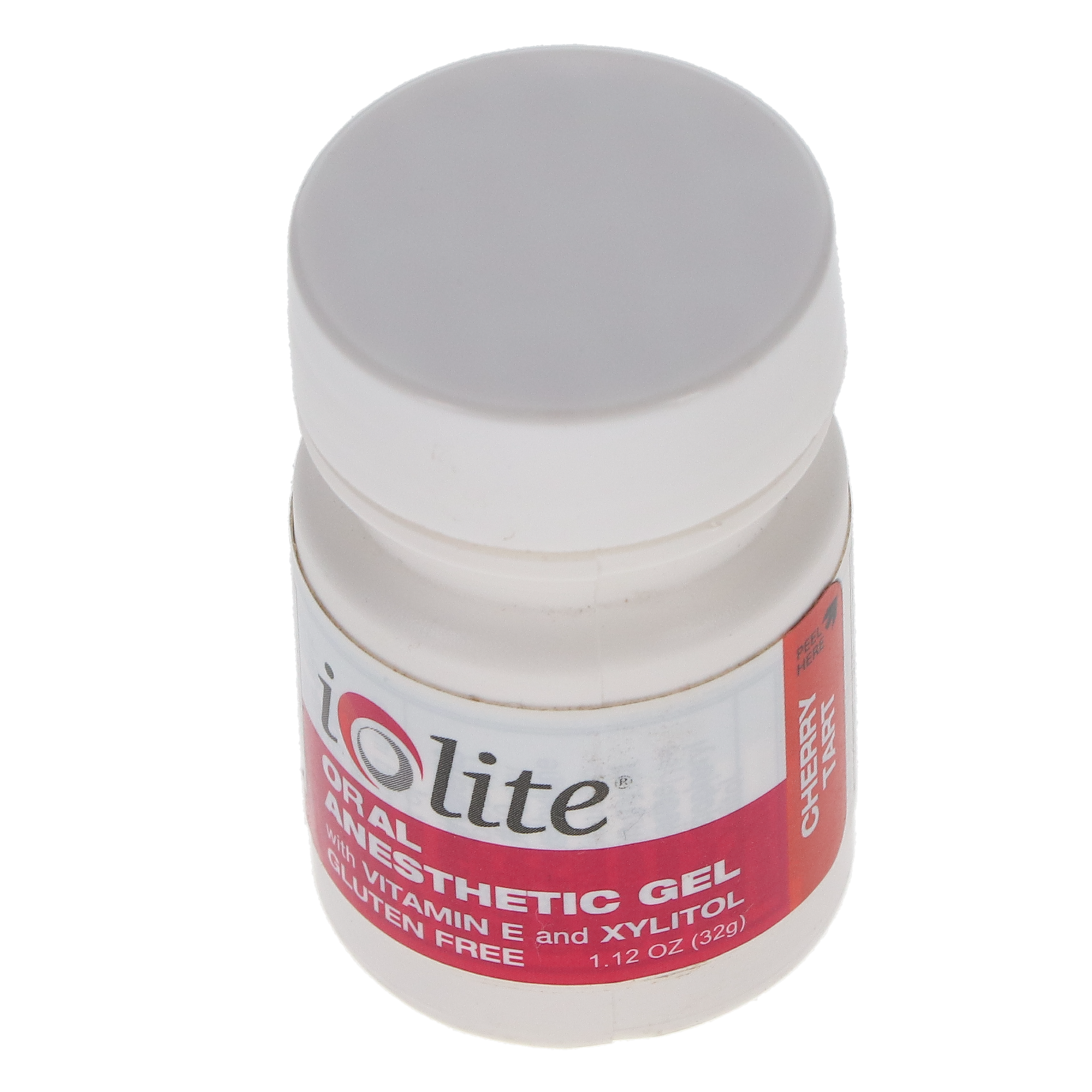 Iolite Topical Benzocaine Anesthetic Gel / Cherry Tart Flavor / 32g (1.12 oz) / Vitamin E / Xylitol / MADE IN USA