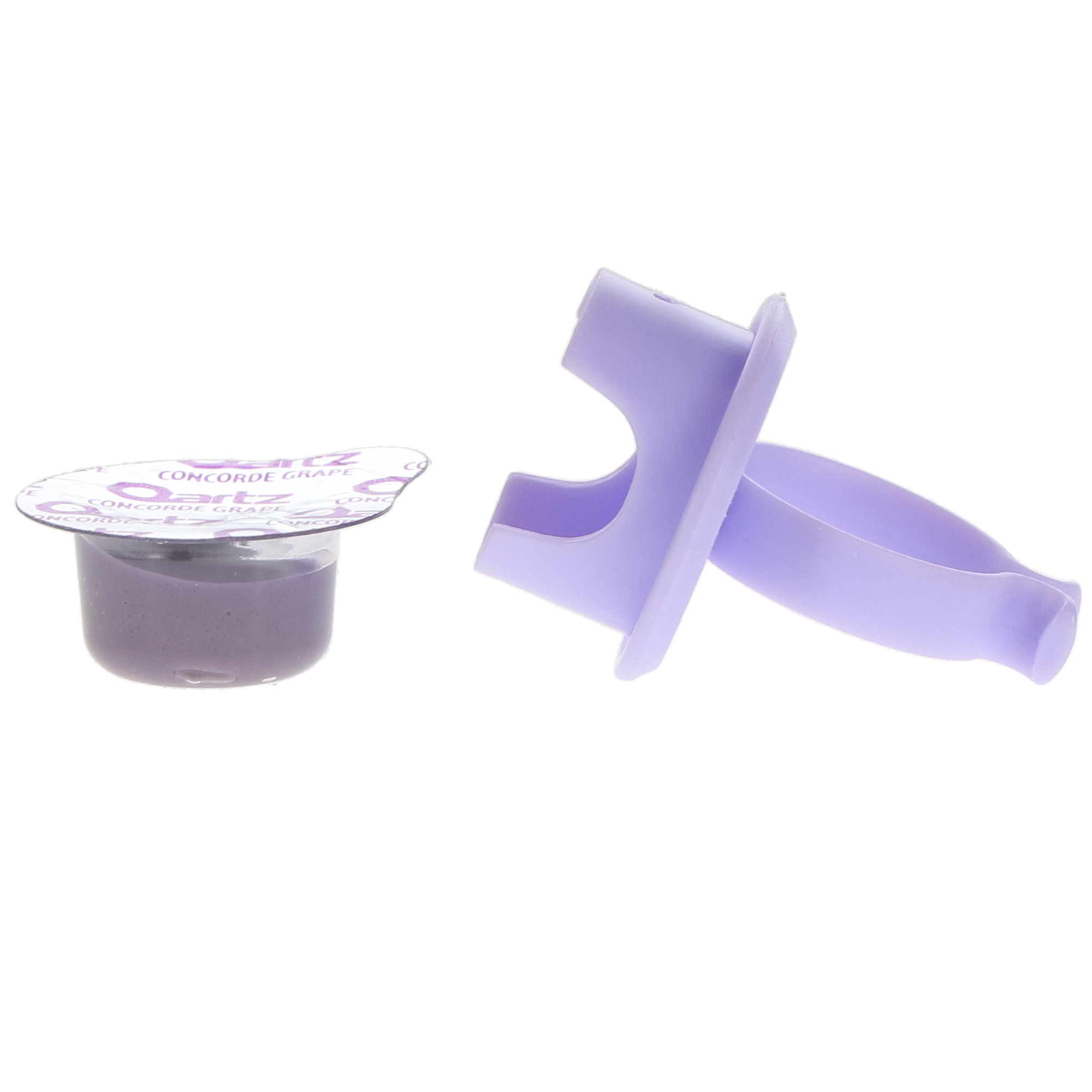 Qartz Coarse Concord Grape Prophy Paste Cups with Fluoride / 200/Box / Non-Drying / Splatter Free / Gluten Free / MADE IN USA