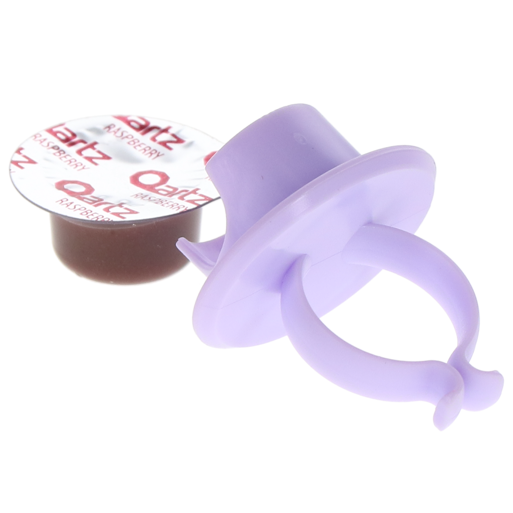 Qartz Medium Raspberry Jam Prophy Paste Cups with Fluoride / 200/Box / Non-Drying / Splatter Free / Gluten Free / MADE IN USA
