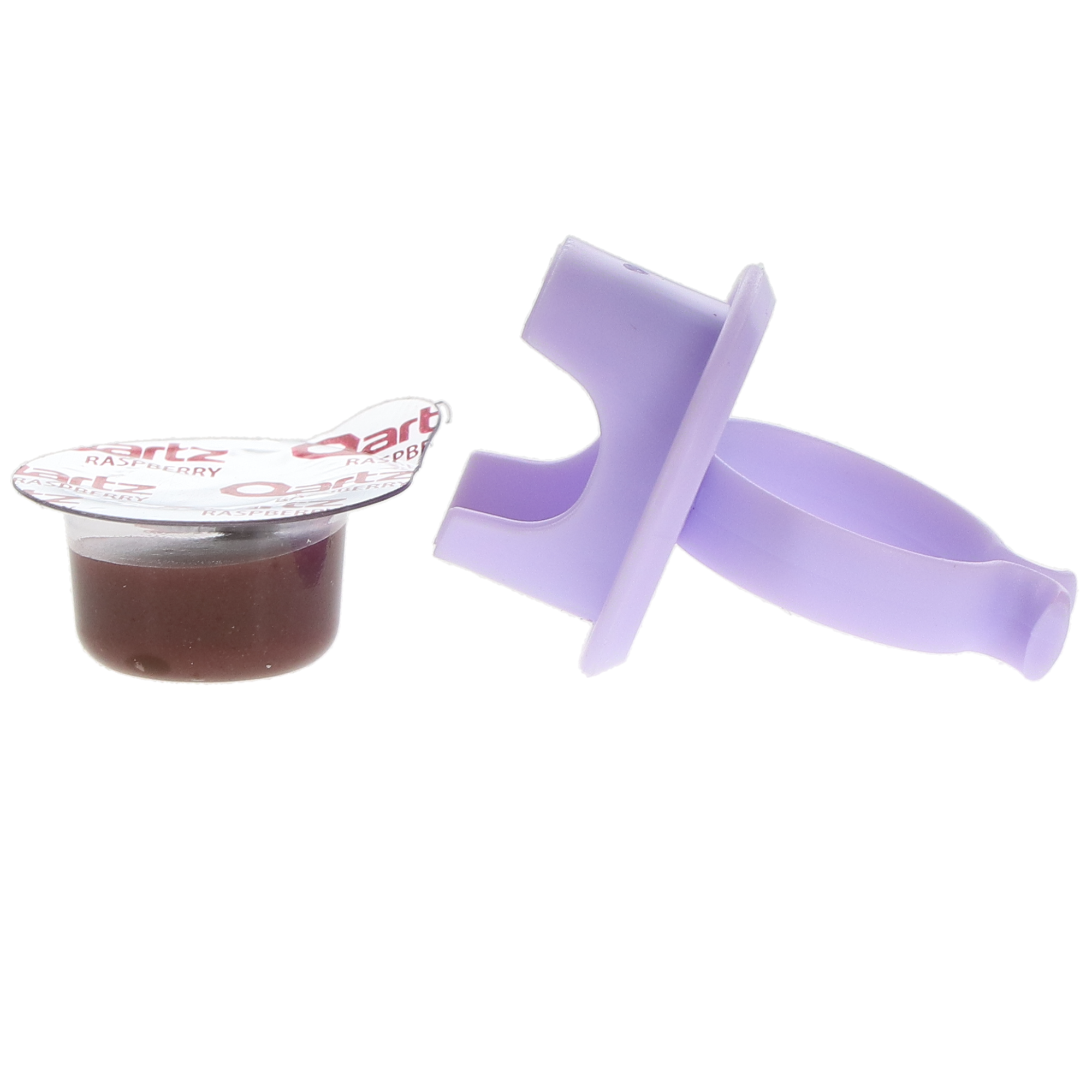 Qartz Medium Raspberry Jam Prophy Paste Cups with Fluoride / 200/Box / Non-Drying / Splatter Free / Gluten Free / MADE IN USA