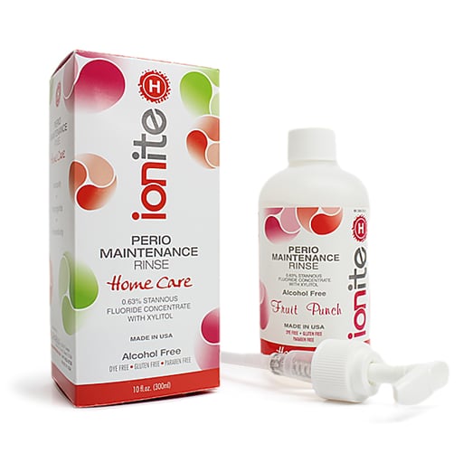 Ionite-H 0.63% Stannous Fluoride / Fruit Punch Flavor / 10 oz / Alcohol Free / Paraben Free / Dye Free / Gluten Free / MADE IN USA