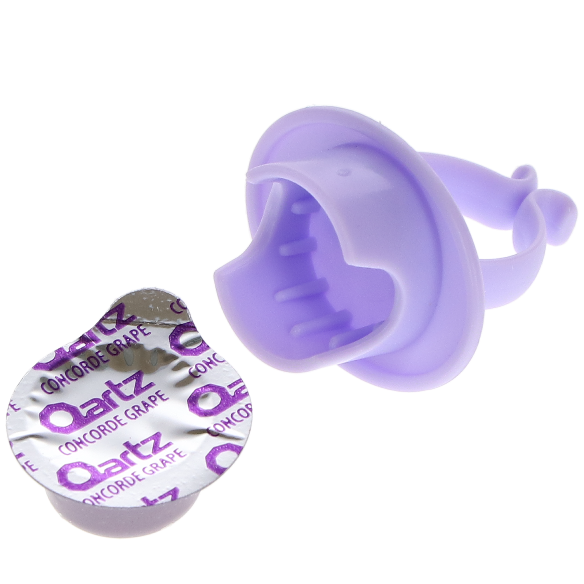 Qartz Coarse Concord Grape Prophy Paste Cups with Fluoride / 200/Box / Non-Drying / Splatter Free / Gluten Free / MADE IN USA