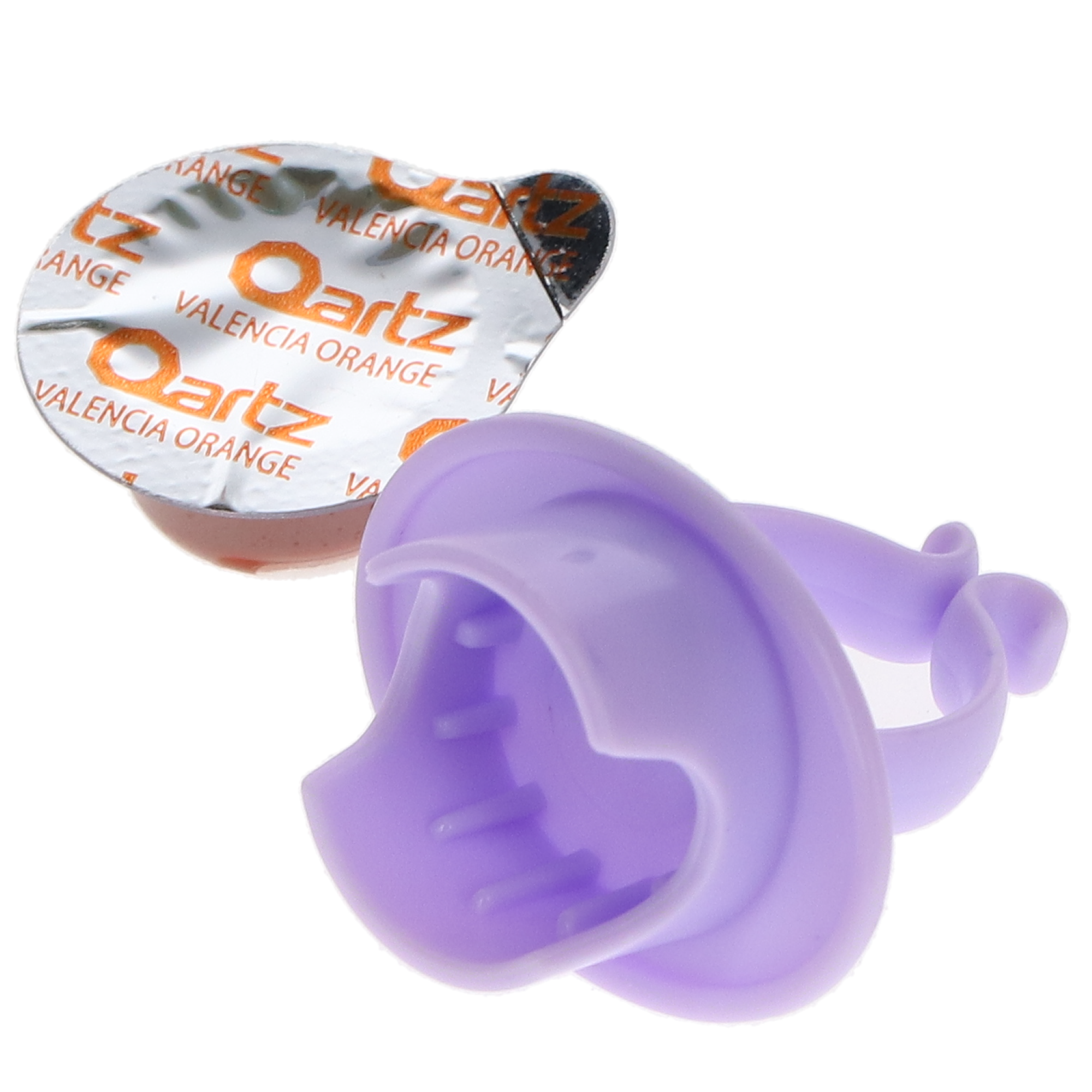 Qartz Coarse Valencia Orange Prophy Paste Cups with Fluoride / 200/Box / Non-Drying / Splatter Free / Gluten Free / MADE IN USA