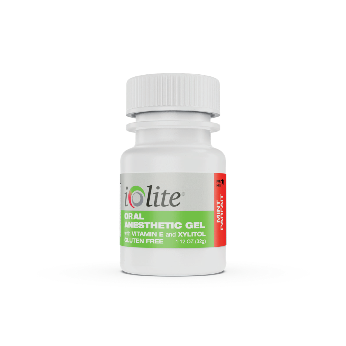 Iolite Topical Benzocaine Anesthetic Gel / Mint Parfait Flavor / 32g (1.12 oz) / Vitamin E / Xylitol / MADE IN USA